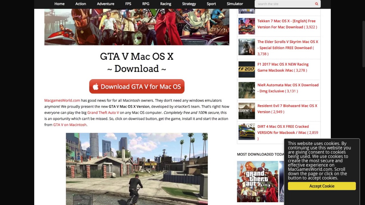 Gta 5 Game For Mac Free Download